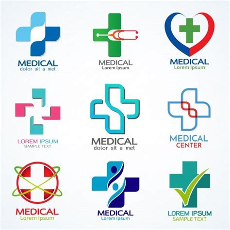 Vector Set Of Medical Logo Template In 2020 Medical Logos Inspiration