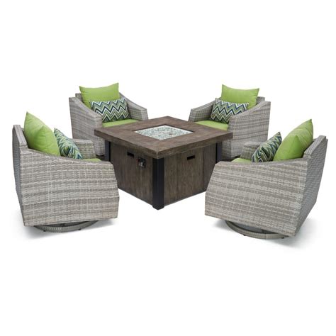 The best way to get the correct conversation sets is simply by having to take an ideal dimensions of that room in your home together with its current pieces of furniture ideas. RST Brands Cannes 5-Piece Motion Wicker Patio Fire Pit ...