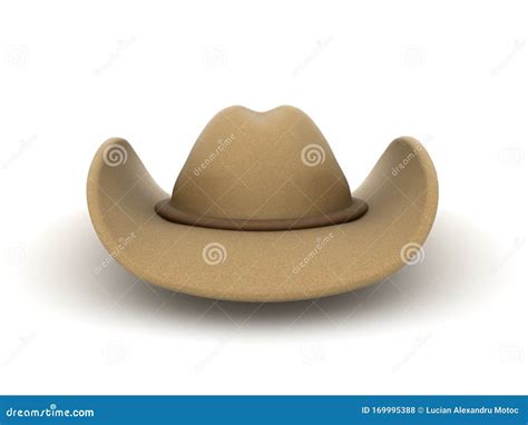 3d Rendering Of Cowboy Hat Stock Illustration Illustration Of Herder