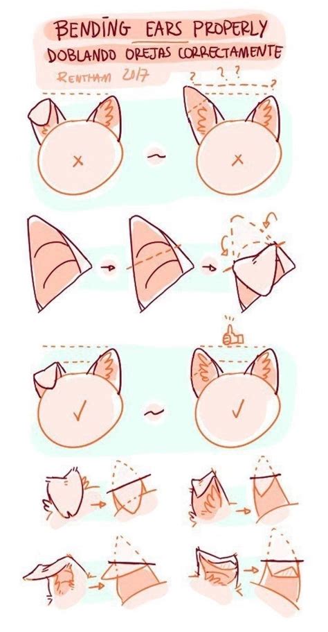 Cat Ear Drawing Reference I Use Refs But They Always End
