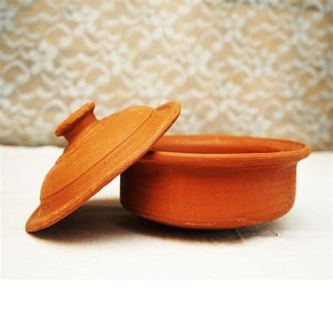 Earthenware Cooking Red Clay Pot Curry Potdish Curry Etsy