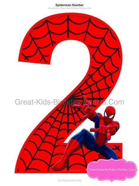 Spiderman movie free printable cake toppers. SPIDERMAN PRINTABLE NUMBER 2 Centerpiece - Instant ...