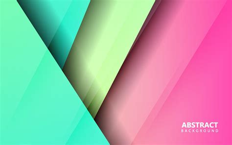 Abstract Overlap Papercut Rainbow Color Background 15310421 Vector Art