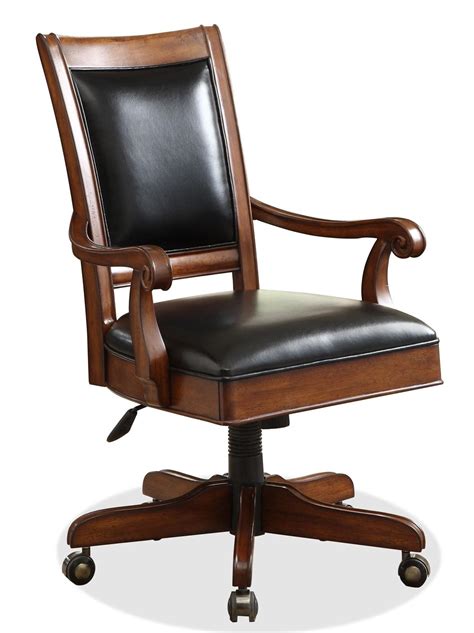 Officechairsusa explains on each product page the type of leather or leather hybrid used on all leather desk chairs. Riverside Furniture Bristol Court 24538 Caster Equipped ...