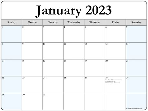Free Printable 2023 Monthly Calendar With Holidays