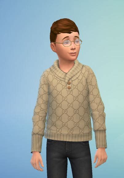 Sims 4 Decor — Gucci Boys Sweatshirt Sims 4 Cc