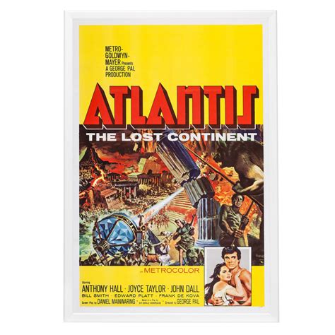 atlantis the lost continent 1961 framed movie poster