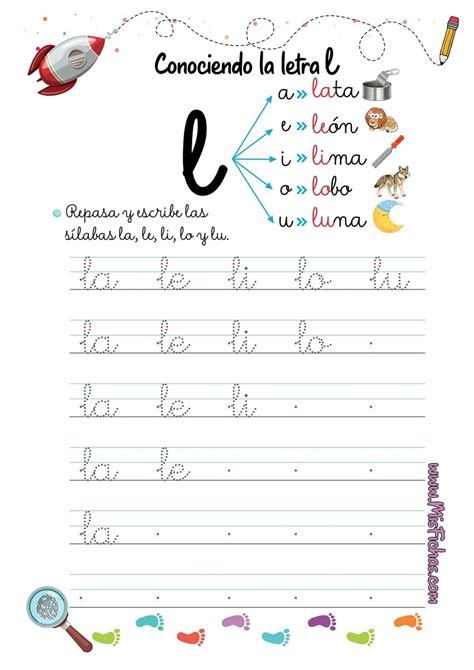 Fichas Para Sílabas La Le Li Lo Lu Materiales Educativos Para Maestras