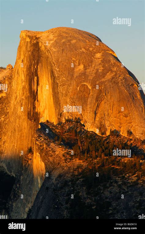 Half Dome At Sunset From Glacier Point Yosemite National Park