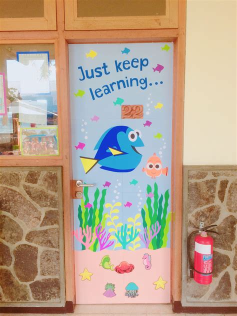 Under The Sea Themed Door Display Just Keep Learning From