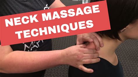 Chair Massage Neck Massage Techniques Youtube