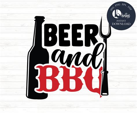 Beer And Bbq Svg Grill Dad Svg Eps Png Dxf Fathers Etsy