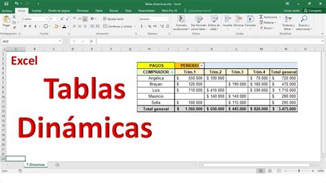 Crear Tablas Dinámicas en Excel Aprende a crear Tablas Dinámicas de forma fácil y paso por paso