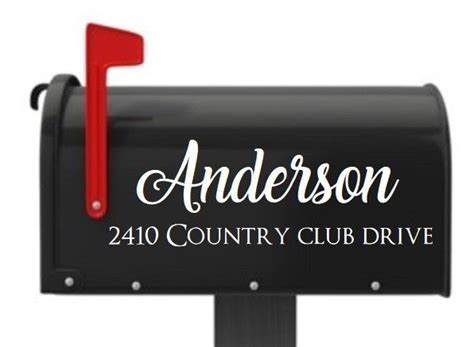 If you do not have a raised curb, contact your local postmaster for guidance. Mailbox Letters 2 PC SET Name Number Custom Mailbox ...