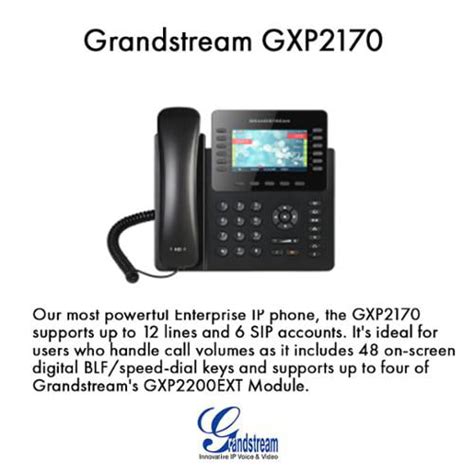 Grandstream Gxp2170 Enterprise Ip Phone 12 Line Color Display Voip