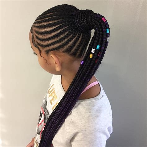A great style like this has a few different fishtail braids in it. Awesome Braided Hairstyles For Little Girls - Loud In Naija