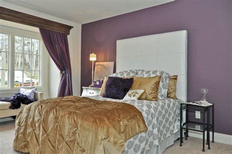 20 Pleasant Purple And Gold Bedrooms Home Design Lover Master