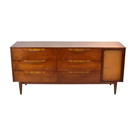 Vintage Mid Century Modern Walnut And Rosewood Sideboard Credenza By