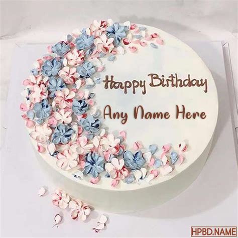 Happy Birthday Flowers With Name Editing Bitrhday Gallery