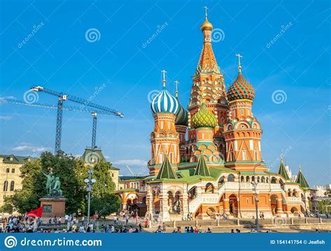 Saint Basil Cathedral In Moscow Russia Editorial Stock Image Image