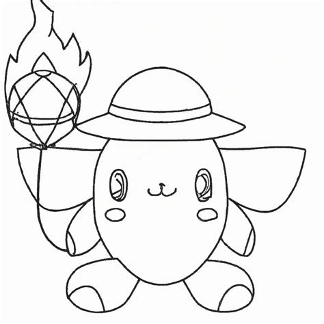 Pokemon Litwick Coloring Pages