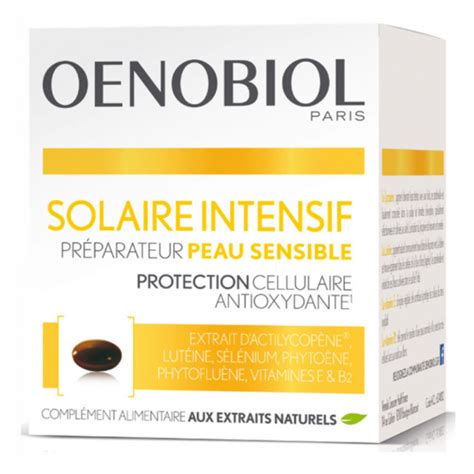 Oenobiol Solaire Intensif Peau Sensible Lot De 2 X 30 Capsules