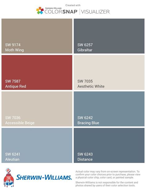 Incredible Paint Color Palette Sherwin Williams 2023