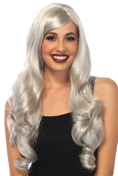 Findmenhair online is professional mens hair wigs and toupee supplier since 1987,buy realistic remi human hair wigs for men with baldness for online sale at affordable price,super quality,stock order,free shipping. Wig Long Wavy Grey - SpicyLegs.com