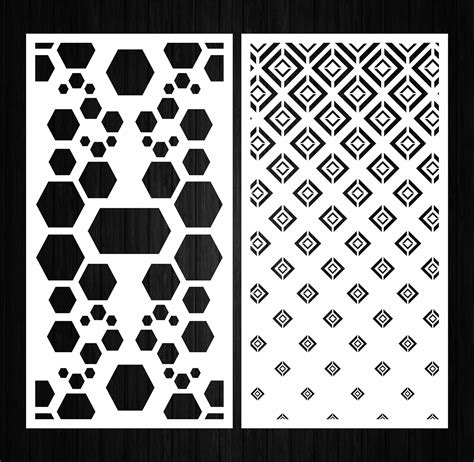 Set Of 10 Vector Panels With Abstract And Geometric Patterns Etsy
