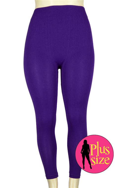 Plus Size Women Seamless Stretch Spandex Yoga Pants Opaque Ankle