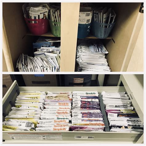 Filing Cabinets Make Excellent Organizers For Sewing Patterns I Used