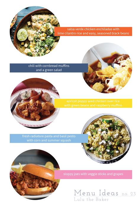 Menu Ideas for Easy Weeknight Dinners | Healthy recipes on ...