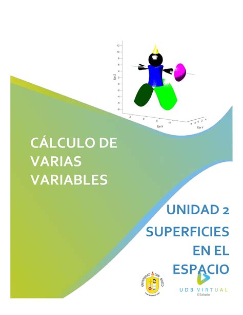 UIA2 CLASES CLCULO DE VARIAS VARIABLES UNIDAD 2 SUPERFICIES EN EL