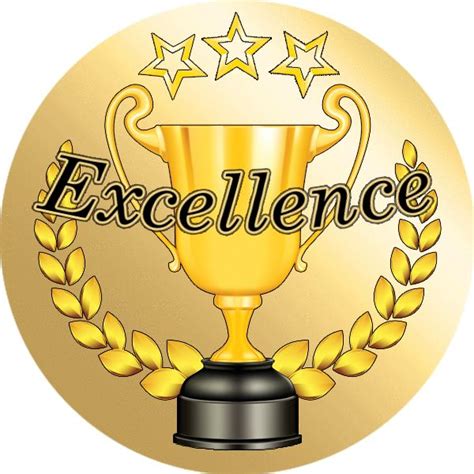 72 Gold Excellence 45mm Reward Stickers For School Teachers Award Free