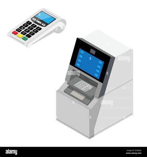 Automatic Payment Terminals Stock Vector Images Alamy