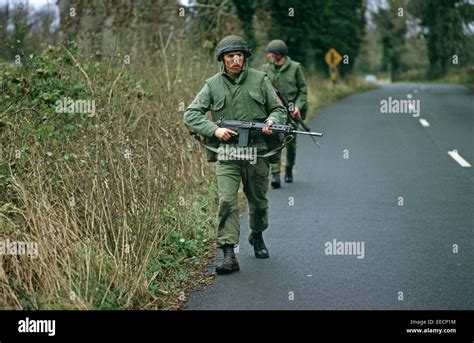 Republic Of Ireland County Donegal November 1985 Irish Army On The