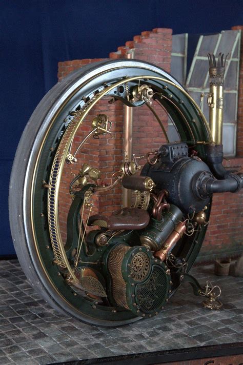 Steam Punk Monowheel Motorcycle The Concept Works But I