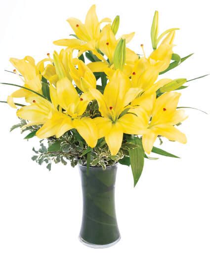 Yellow Lilies Bouquet In San Antonio Tx The Rose Boutique