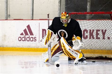A three-man race for ASU hockey's starting goalie position - The State ...