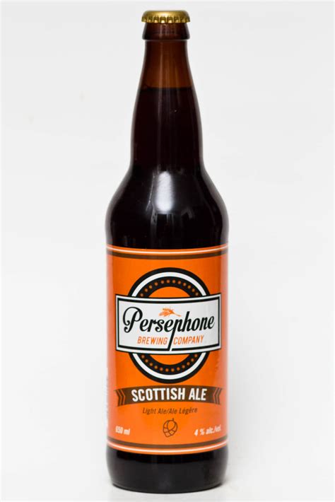 Persephone Brewing Co Scottish Ale Beer Me British Columbia