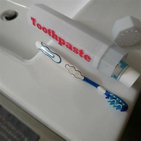 Download Free Stl File Toothpaste And Toothbrush Holder • Template To