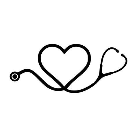 Heart Stethoscope Vinyl Decal Sticker Doctor Nurse EMT RN Etsy