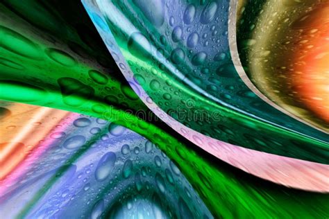 Abstract Modern Background Water Drop Multicolor Rainbow Theme The
