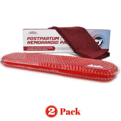 Buy Hemorrhoid And Perineal Gel Bead Ice Pack By Fomi Care 2 Pack 3 Washable Sleeves Hot And