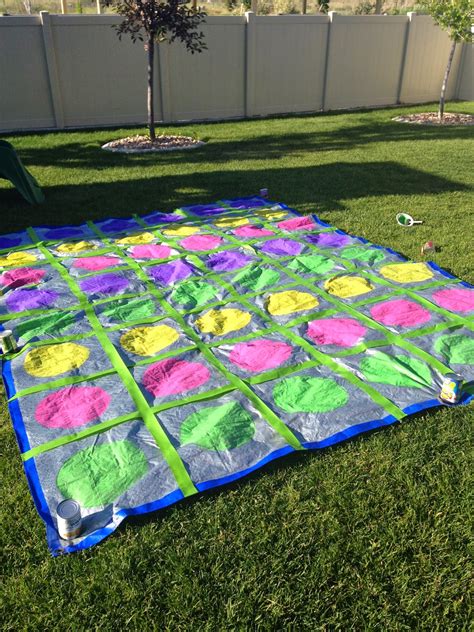 Do It Yourself Divas Diy Giant Yard Twister Game With Shaving Cream