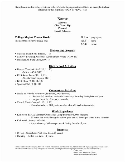 Cv format pick the right format for your a scholarship resume is a document presenting your career objectives, academic achievements and extracurricular activities and achievements: Resume Examples For Year 9 Students - Resume Templates