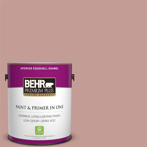 Behr Premium Plus 1 Gal S170 4 Retro Pink Eggshell Enamel Interior
