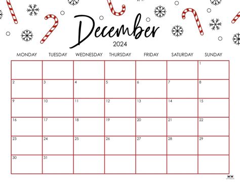 December 2024 Free Printable Calendar - Jolee Madelon