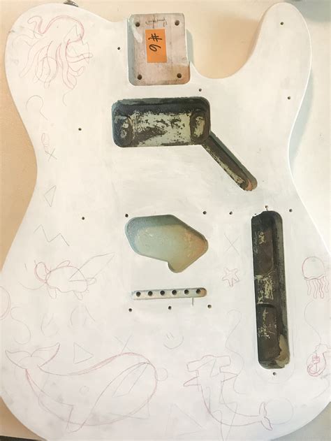 Painting An Electric Guitar — Becca Dwyer Design