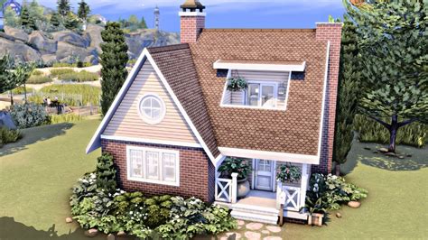 Brindleton Bay Starter House 🐱🐶 Base Game Cats And Dogs The Sims 4